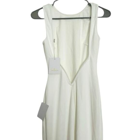 LULUS White Backless Evening Gown | Elegant Formal Dress | Wedding & Prom-Sz XS - Picture 3 of 7